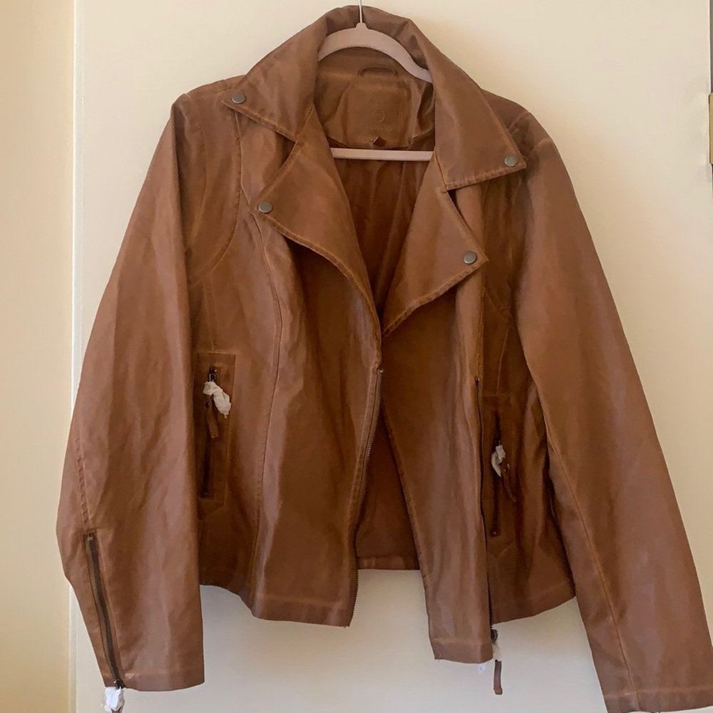 Vintage Tan Leather Jacket